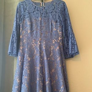 Eliza J. Blue lace dress